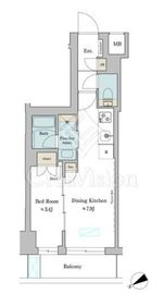 ブリリアイスト門前仲町 502 間取り図