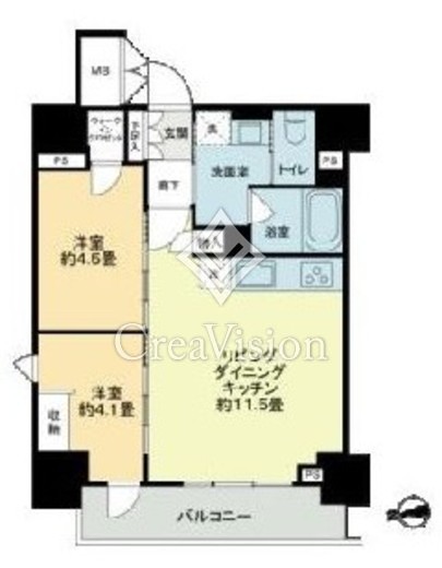 ザ・ライオンズフォーシア鶴見 1001 間取り図