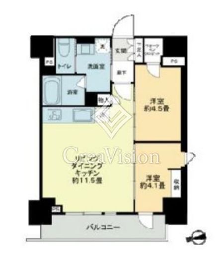 ザ・ライオンズフォーシア鶴見 1006 間取り図