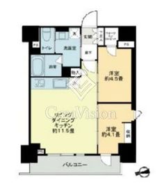 ザ・ライオンズフォーシア鶴見 1006 間取り図