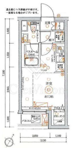 クレヴィスタ品川西大井 4階 間取り図