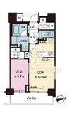 パークリュクス市谷薬王寺 4階 間取り図