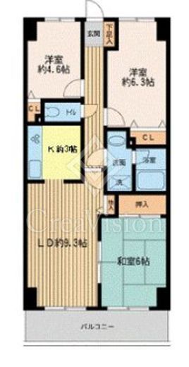 ガーデンシティ金沢文庫 709 間取り図