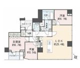 ザ・レジデンス六本木 6階 間取り図