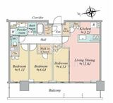 シティタワーズ東京ベイ 15階 間取り図