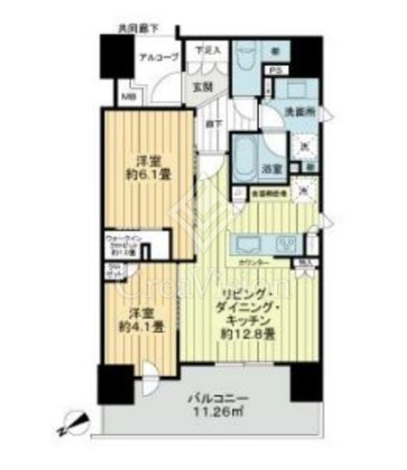 パークホームズ横濱磯子 5階 間取り図