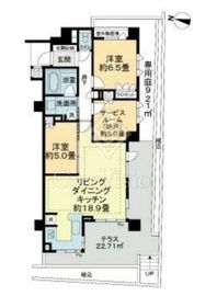 ライオンズ中野南台グリーンゲート 1階 間取り図