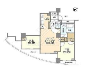 ドレッセ目黒インプレスタワー 13階 間取り図