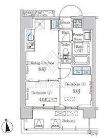 パークアクシス柏 204 間取り図