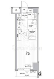 プレミアムキューブ両国 203 間取り図