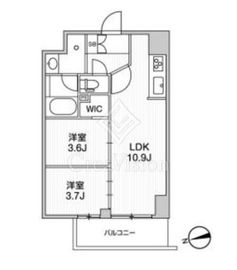リテラス南千住サウス 502 間取り図