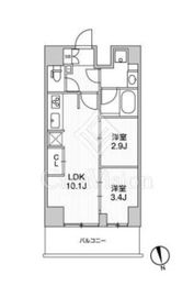 リテラス南千住サウス 705 間取り図