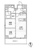 リテラス南千住サウス 906 間取り図