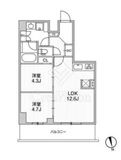 リテラス南千住サウス 1105 間取り図