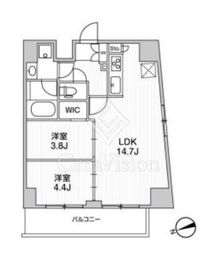 リテラス南千住サウス 701 間取り図
