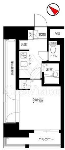 サンシティ月島アヴァンツァーレ 9階 間取り図