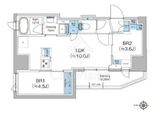 クレヴィアリグゼ蒲田西 304 間取り図