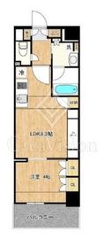 デュオステージ関内Ⅱ 10階 間取り図