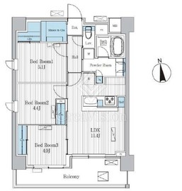 Ｔｅｒｒａ蚕糸の森 606 間取り図