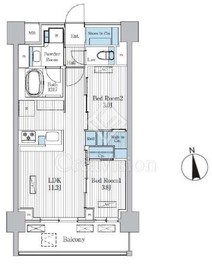 Ｔｅｒｒａ蚕糸の森 608 間取り図