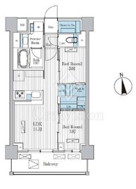 Ｔｅｒｒａ蚕糸の森 609 間取り図