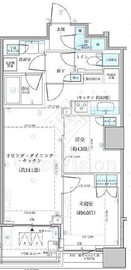 パークタワー勝どきミッド/サウス 10階 間取り図