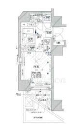 コンシェリア新橋 1205 間取り図