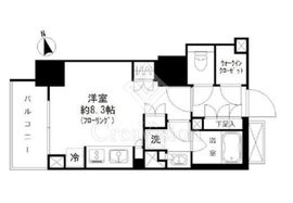 パークリュクス虎ノ門 1202 間取り図