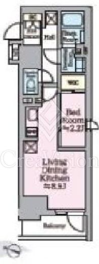 リビオメゾン西麻布 501 間取り図