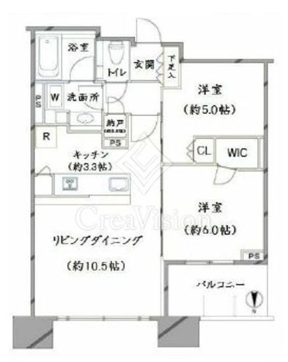 シティタワー武蔵小杉 5階 間取り図