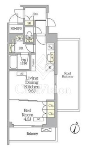 AIFLAT明大前 405 間取り図