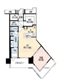 アーバンドックパークシティ豊洲タワー 46階 間取り図