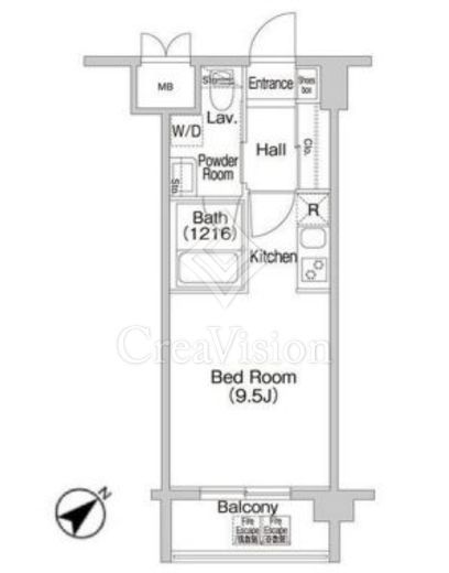 コンフォリア大森町 302 間取り図