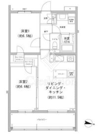 ヒューリックコート雪が谷 515 間取り図