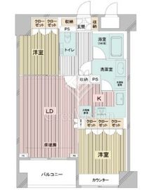 ドゥーエ日本橋 1205 間取り図