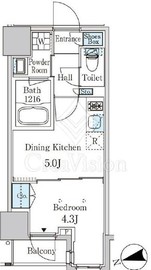 ザ・ライオンズフォーシア外神田 302 間取り図