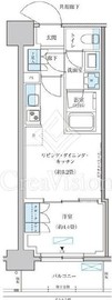 パークアクシス池袋イースト 1205 間取り図