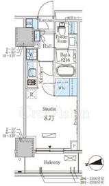 パークアクシス赤塚 606 間取り図