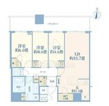 パークタワー晴海 25階 間取り図