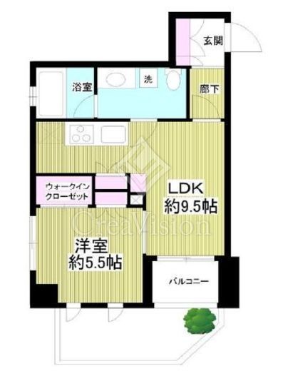 ミオカステーロ代々木 1階 間取り図