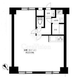 イトーピア六本木 9階 間取り図