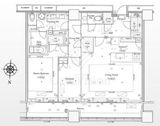 WORLD TOWER RESIDENCE 46階 間取り図