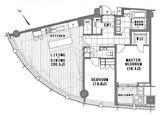 虎ノ門ヒルズレジデンス 45階 間取り図