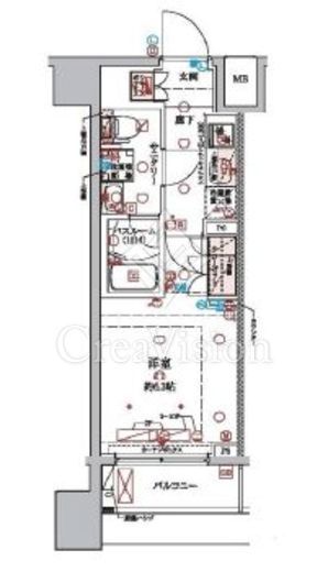 ラクラス横浜 306 間取り図
