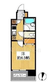 パレステュディオ田町 8階 間取り図