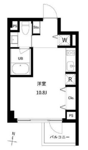 JMFレジデンス世田谷三宿 207 間取り図