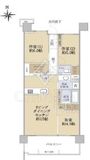 プラウドシティ国立 6階 間取り図