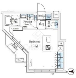 ＣＲＥＡＴＩＦ桜新町 306 間取り図