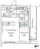 ＣＲＥＡＴＩＦ桜新町 404 間取り図