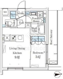 ＣＲＥＡＴＩＦ桜新町 404 間取り図